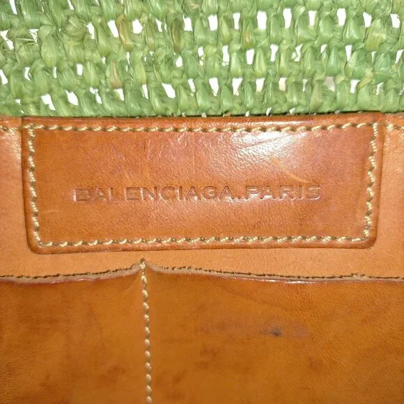 Balenciaga Green Straw Tote Bag mon127-100125 - Picture 9 of 9